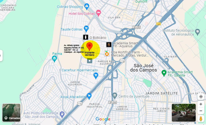 endereço de implantes dentários em são josé dos campos